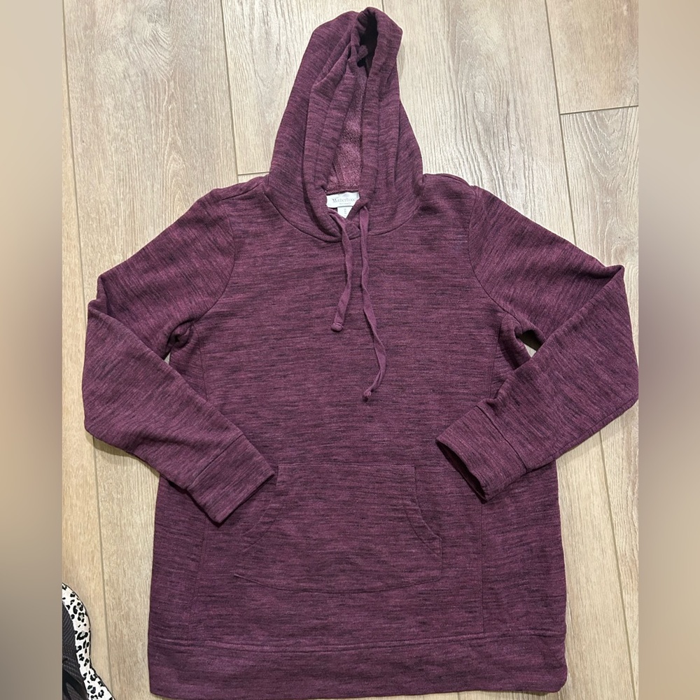 Motherhood Maternity Hooded long sleeve top excellent condition